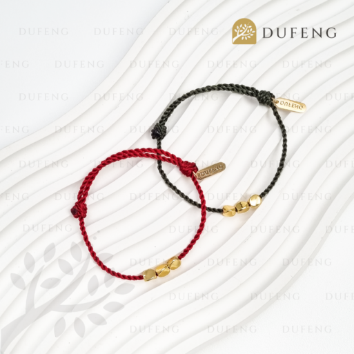 Gelang Yoga Tael Emas Hijau Keberuntungan dan Kemakmuran