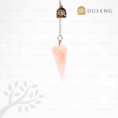 Crystal Pendulum Hexagonal Energy Rose Quartz