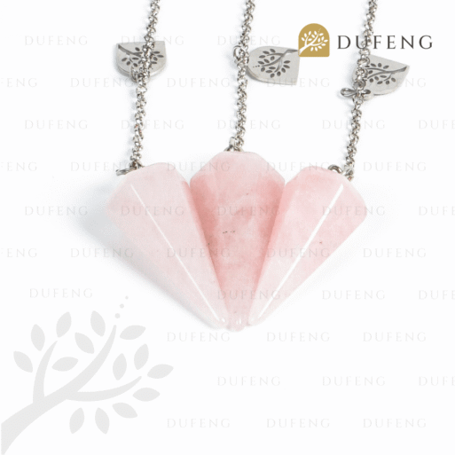 crystal pendulum rose quartz