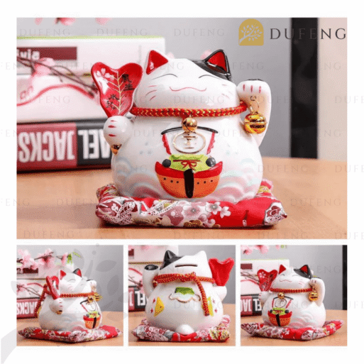 maneki neko lucky fan