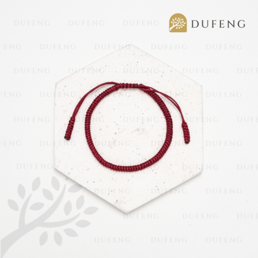 Gelang Tibet Maroon Keberuntungan dan Kemakmuran