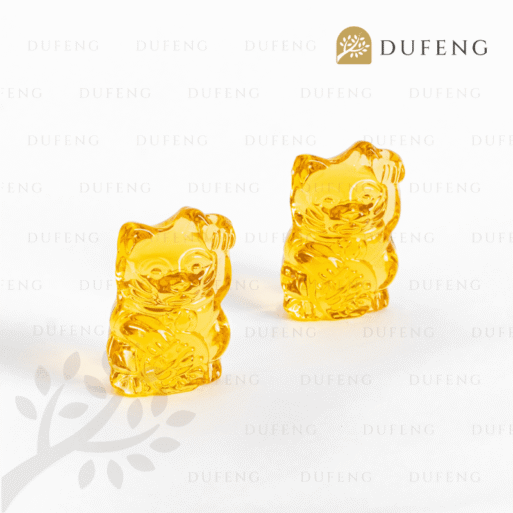 Yellow Crystal Lucky Cat