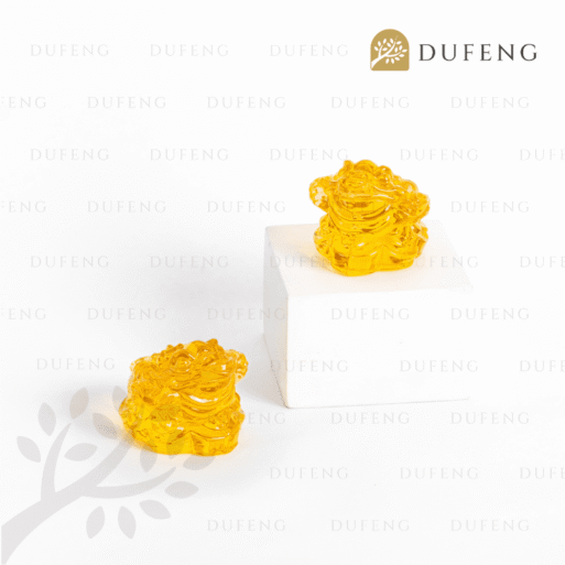 Yellow Crystal Lucky Toad