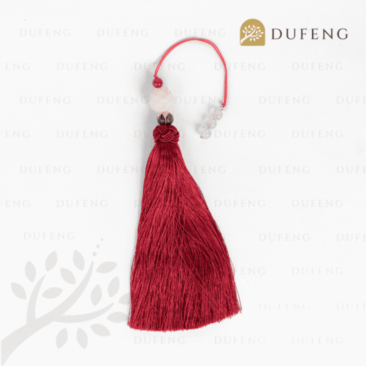 Lucky White Lotus with Tassel
