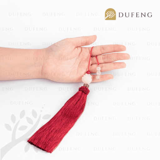 Lucky White Lotus with Tassel