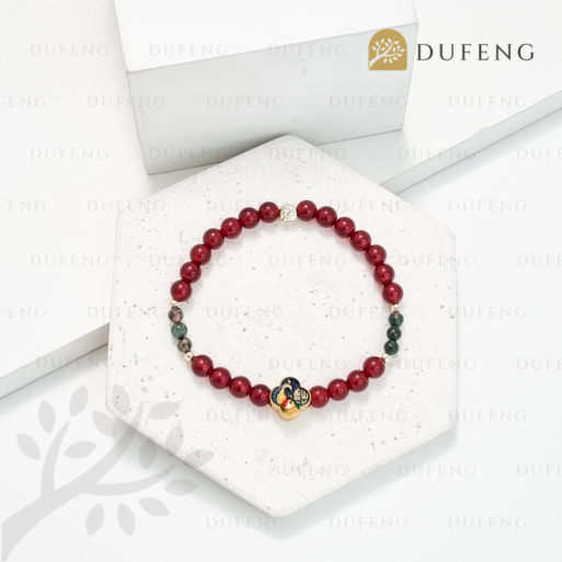 Lucky Fu Koi Carnelian Bracelet