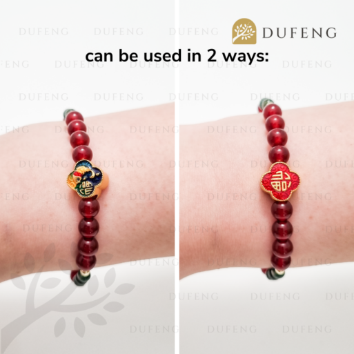 Lucky Fu Koi Carnelian Bracelet