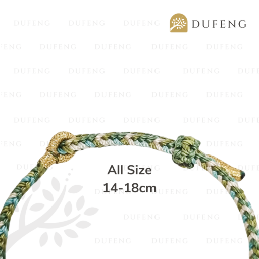 Dufeng – Green Serenity Zen Braid Bracelet