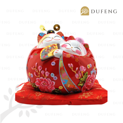 Double Happiness Lucky Maneki Neko