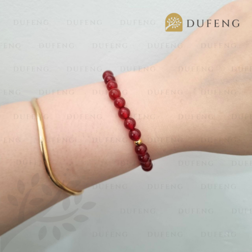 Dufeng – Ember Aura Carnelian Bracelet