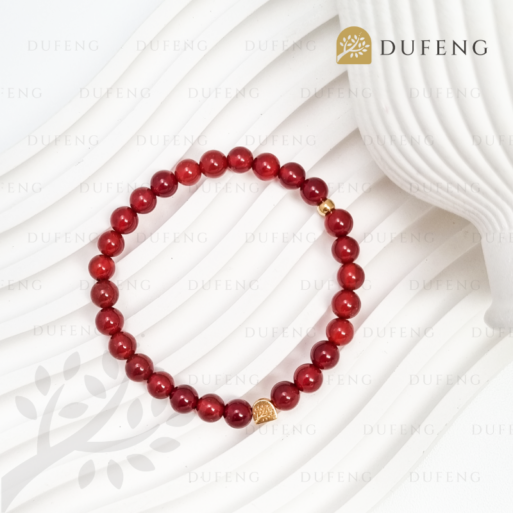 Dufeng – Ember Aura Carnelian Bracelet