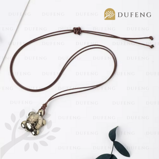 Dufeng – Chalcopyrite Turtle Necklace