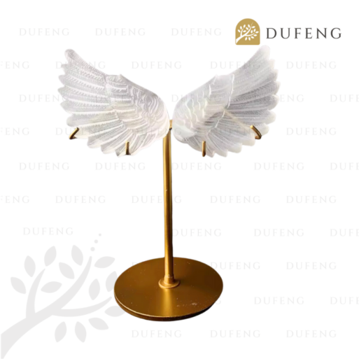 Dufeng – Selenite Wings Sculpture Crystal Stand Decoration