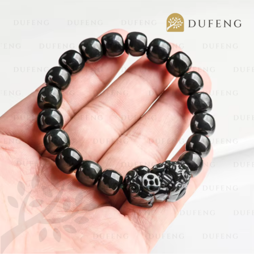 Dufeng – Midnight Jade Pixiu Bracelet
