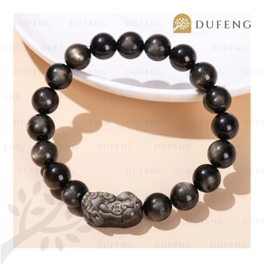 Dufeng – Lucky Golden Obsidian Pixiu Bracelet