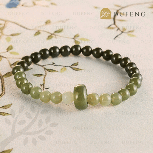 Dufeng – Hetian Jade with Ring Bracelet