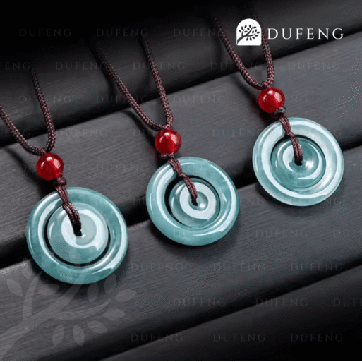Dufeng – Eternal Luck Blue Water Jade Necklace