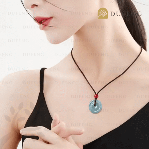 Dufeng – Eternal Luck Blue Water Jade Necklace